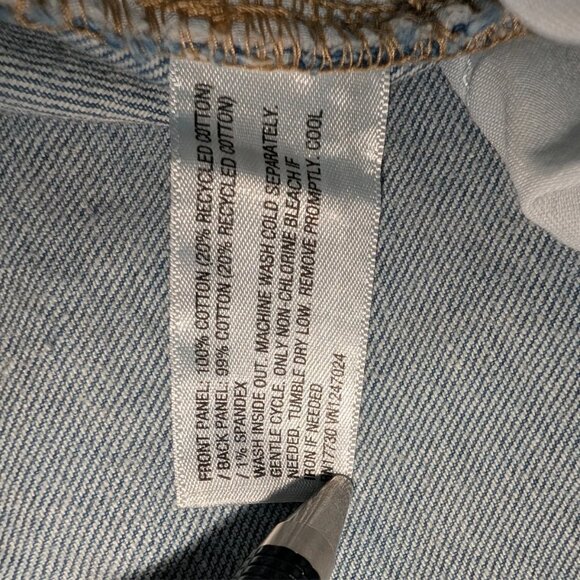 Wild Fable Light Wash High Rise Button Fly Straight Leg Jeans Size 12 Y2K 90s - Picture 6 of 9